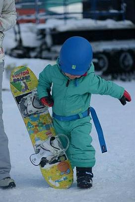 Юный сноубордист